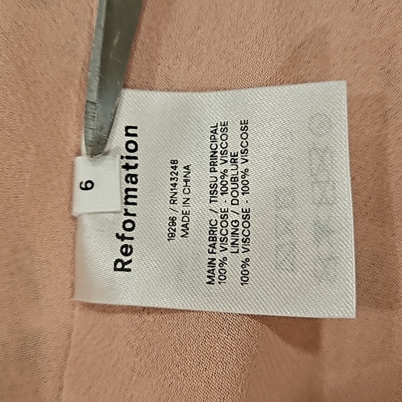 💕REFORMATION💕 Morris Dress Y2K ~ Melody Ditsy Floral Print 6 NWOT - Picture 16 of 16